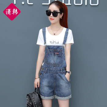 瀟韓（xiaohan） 高腰 背帶褲 女  牛仔褲