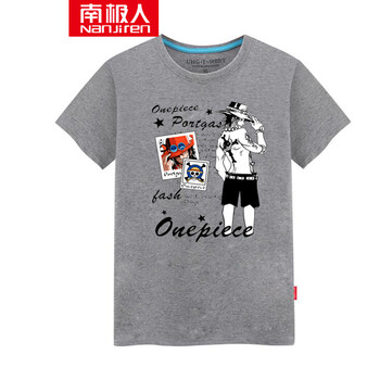 南極人（Nanjiren） 短袖 男士T恤 艾斯英文灰 S，XL，L，XXL，M