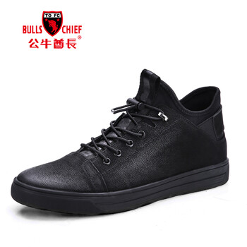 公牛酋長（BULLSCHIEF）男士黑色-磨砂四季款 38