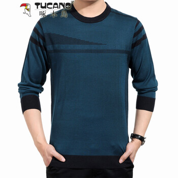 啄木鳥(niǎo)（TUCANO） 長(cháng)袖 男士T恤 藍色001T1612 S，XL，L，XXL，M