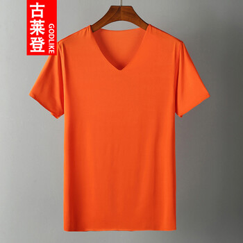 古萊登（GODLIKE） 短袖 男士T恤 桔紅色 XL，L，XXL，M，XXXL