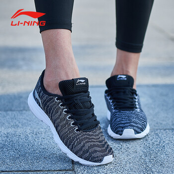 李寧（LI-NING）跑步鞋ARBL034新基礎(chǔ)黑/基礎(chǔ)白 37