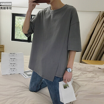 奧麗菲尼（OLIVEPHONI） 短袖 男士T恤 灰色 
