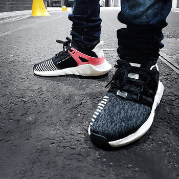 阿迪達斯（Adidas）跑步鞋黑粉BB1234 