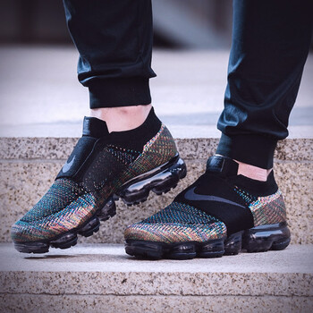耐克（NIKE）跑步鞋彩虹綁帶男女AH3397-003 