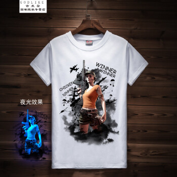 古萊登（GODLIKE） 短袖 男士T恤 角色5白 