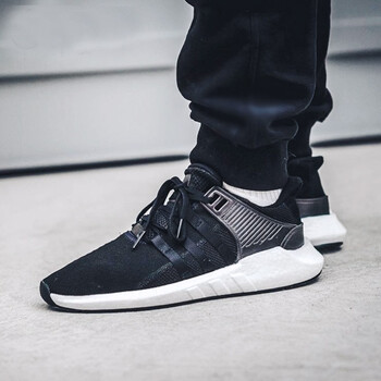 阿迪達(dá)斯（Adidas）跑步鞋黑白奧利奧BB1236 
