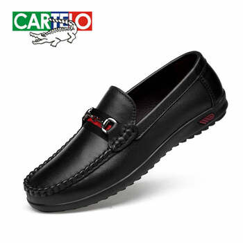 卡帝樂鱷魚（CARTELO）男士黑色單鞋 41