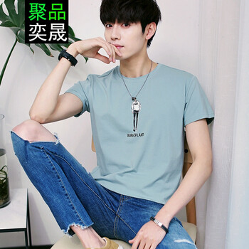 聚品奕晟 短袖 男士T恤 綠色 XL，L，XXL，M，XXXL
