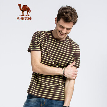 駱駝（CAMEL） 短袖 男士T恤 咖啡 XL，L，XXL，XXXL，M
