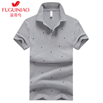 富貴鳥(niǎo)（FUGUNIAO） 短袖 男士T恤 1615灰色 