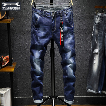 BLUE JEANS INDUSTRIAL AGE 修身褲 原創(chuàng)設(shè)計(jì) 男士牛仔褲