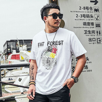 九十九區(qū)（ninety-nine district） 短袖 男士T恤 白色 加大