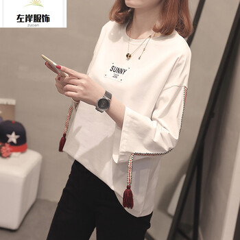 deciuhlae 貼布 短袖 T恤 女 圓領