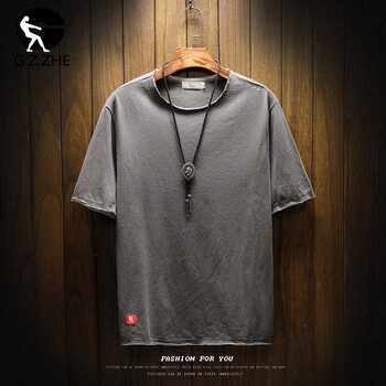 工作者（G.Z.ZHE） 長袖 男士T恤 灰色 S，XL，L，XXXL，加大，XXL，M