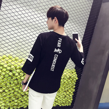 丹杰仕（DANJIESHI） 七分袖 男士T恤 黑色 S，XL，L，XXXL，XXL，M