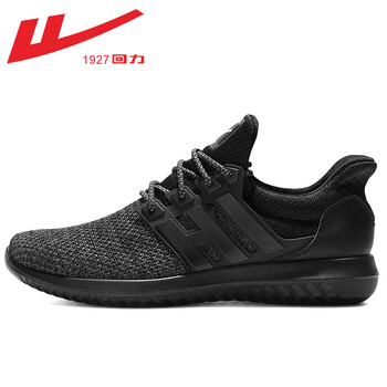 回力（Warrior）跑步鞋HL6092 全黑 37