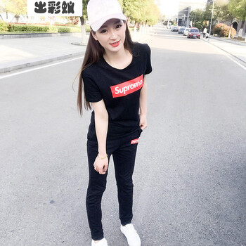 出彩蟻 短袖 男士T恤 黑色(女） 