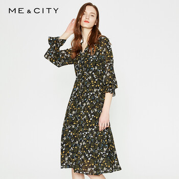 ME&CITY  印花 連衣裙