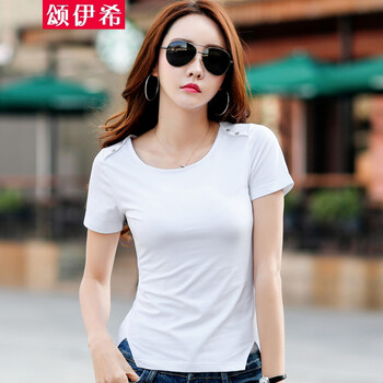 頌伊希（EC.Song） 釘珠 短袖 T恤 女 圓領(lǐng)