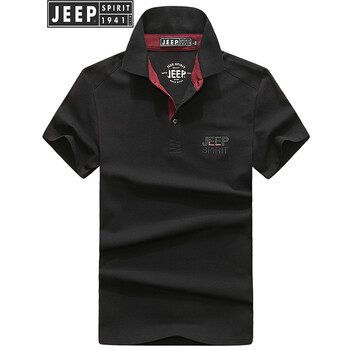 Jeep 短袖 男士T恤 89037黑色 