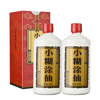 小糊涂仙52度375mL-500mL，500ml*2 濃香型，濃香