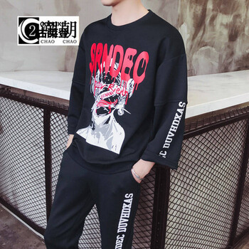 古萊登（GODLIKE） 七分袖 男士T恤 黑色A418D372 XL，L，XXXL，XXL，M