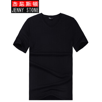 杰尼斯頓（Jenny Stone） 短袖 男士T恤 黑色 