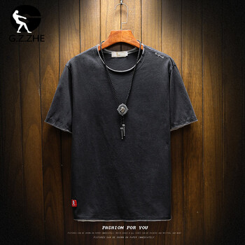 工作者（G.Z.ZHE） 長(cháng)袖 男士T恤 黑色 S，XL，L，加大，M，XXL，XXXL