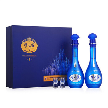 洋河52度375mL-500mL，500ml*2 濃香型，濃香