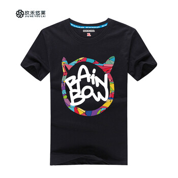 玖禾悠萊 短袖 男士T恤 BOW 黑色 