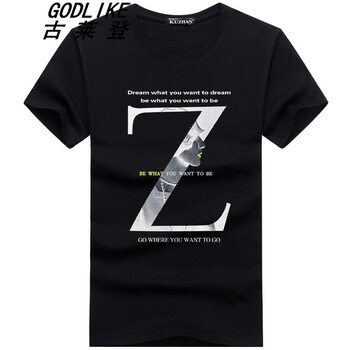 古萊登（GODLIKE） 短袖 男士T恤 花Z/黑色 S，XL，L，M，XXL，XXXL