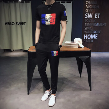 C2潮潮（C2 CHAOCHAO） 短袖 男士T恤 黑色 XL，L，M，XXL，XXXL