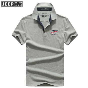 Jeep（吉普） 短袖 男士T恤 灰色 XL，L，M，XXXL，XXL