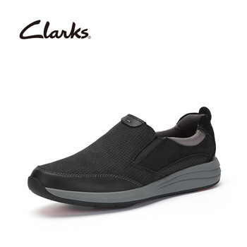 Clarks男士黑色拼色 41