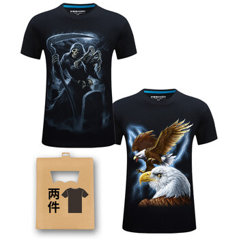 K L B ZHE 短袖 男士T恤 鐮刀死神+飛鷹 S，XL，L，XXL，加大，XXXL，M