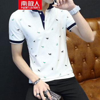 南極人（Nanjiren） 短袖 男士T恤 白色8956 XL，L，XXXL，M，XXL