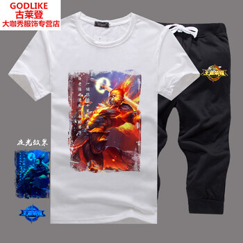 古萊登（GODLIKE） 短袖 男士T恤 孫悟空白 