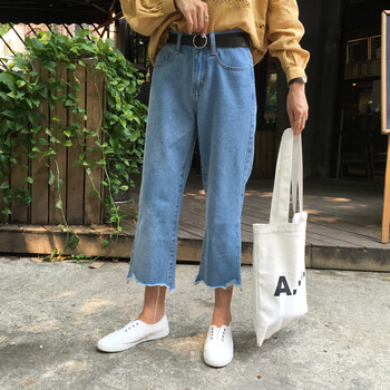 暢印 高腰 直筒褲 女 九分褲 休閑褲