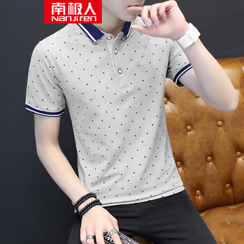 南極人（Nanjiren） 短袖 男士T恤 灰色8955 XL，L，XXXL，XXL，M