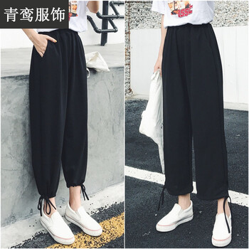 YGVKU 高腰 蘿卜褲 女 九分褲 休閑褲