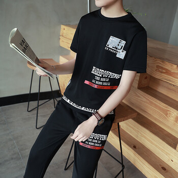 UYUK 短袖 男士T恤 黑色 XL，L，XXXL，XXL，M