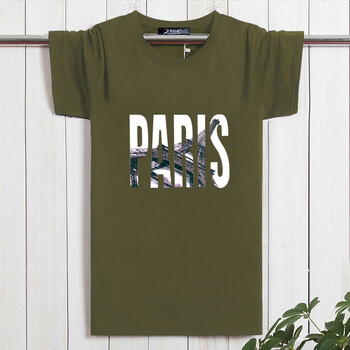 修嫻（soossn） 短袖 男士T恤 軍綠色 XL，L，XXXL，XXL，M，加大