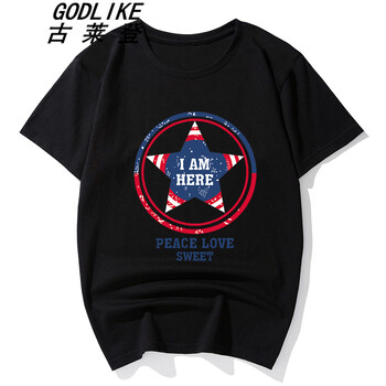 古萊登（GODLIKE） 短袖 男士T恤 黑色(038#) XL，L，M，XXXL，XXL