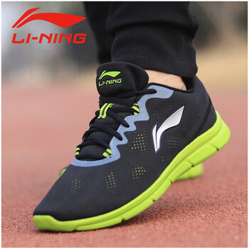 李寧（LI-NING）跑步鞋黑/綠(款式3) 