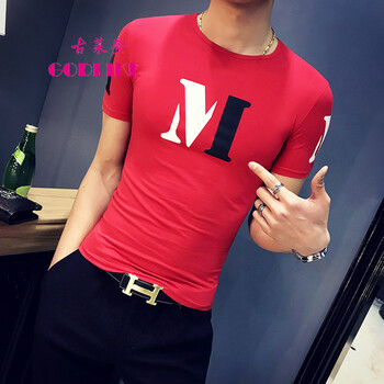 古萊登（GODLIKE） 短袖 男士T恤 紅色 XL，L，XXL，XXXL