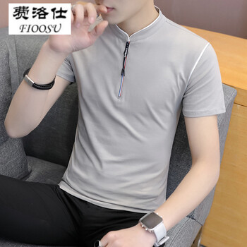 費(fèi)洛仕（FIOOSU） 短袖 男士T恤 61051灰色 