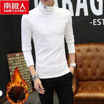 南極人（Nanjiren） 長袖 男士T恤 白色 XL，L，XXL，XXXL，M