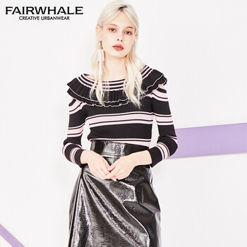 馬克華菲（FAIRWHALE）針織衫短袖