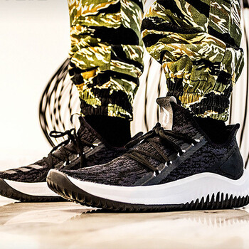 阿迪達斯（Adidas）籃球鞋利拉德場(chǎng)上籃球戰靴AC6911低幫緩震 